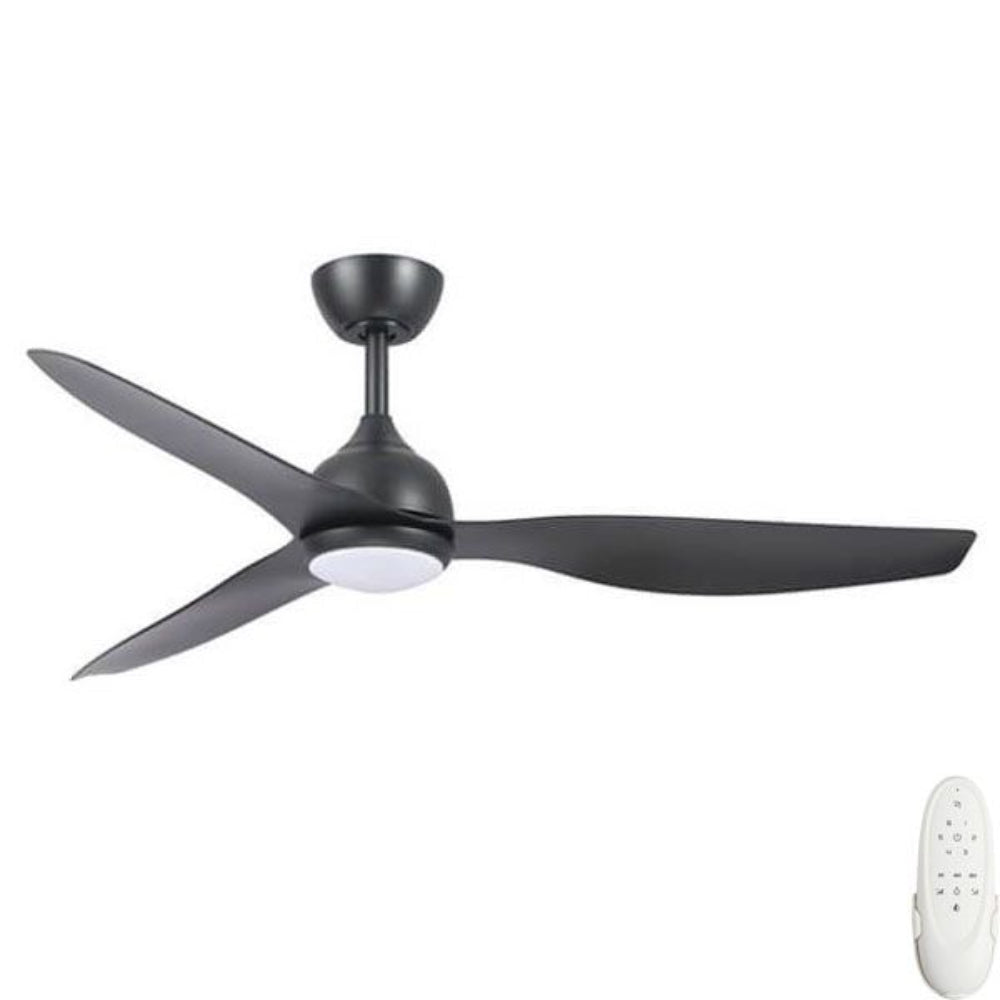 Fanco Eco Style DC Ceiling Fan with LED Light – Black